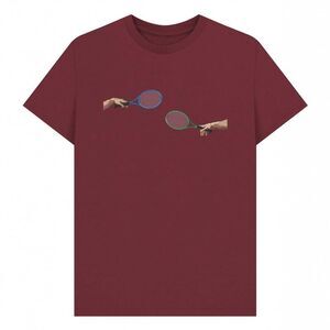 Apoh Unisex Adult The Creation Of Tennis T-Shirt / Red Wine
